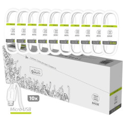 Pack 10 cables usb 2.0 tech...