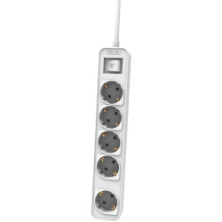 Regleta con interruptor philips chp2154w/10/ 5 tomas de corriente/ cable 1.5m/ blanco